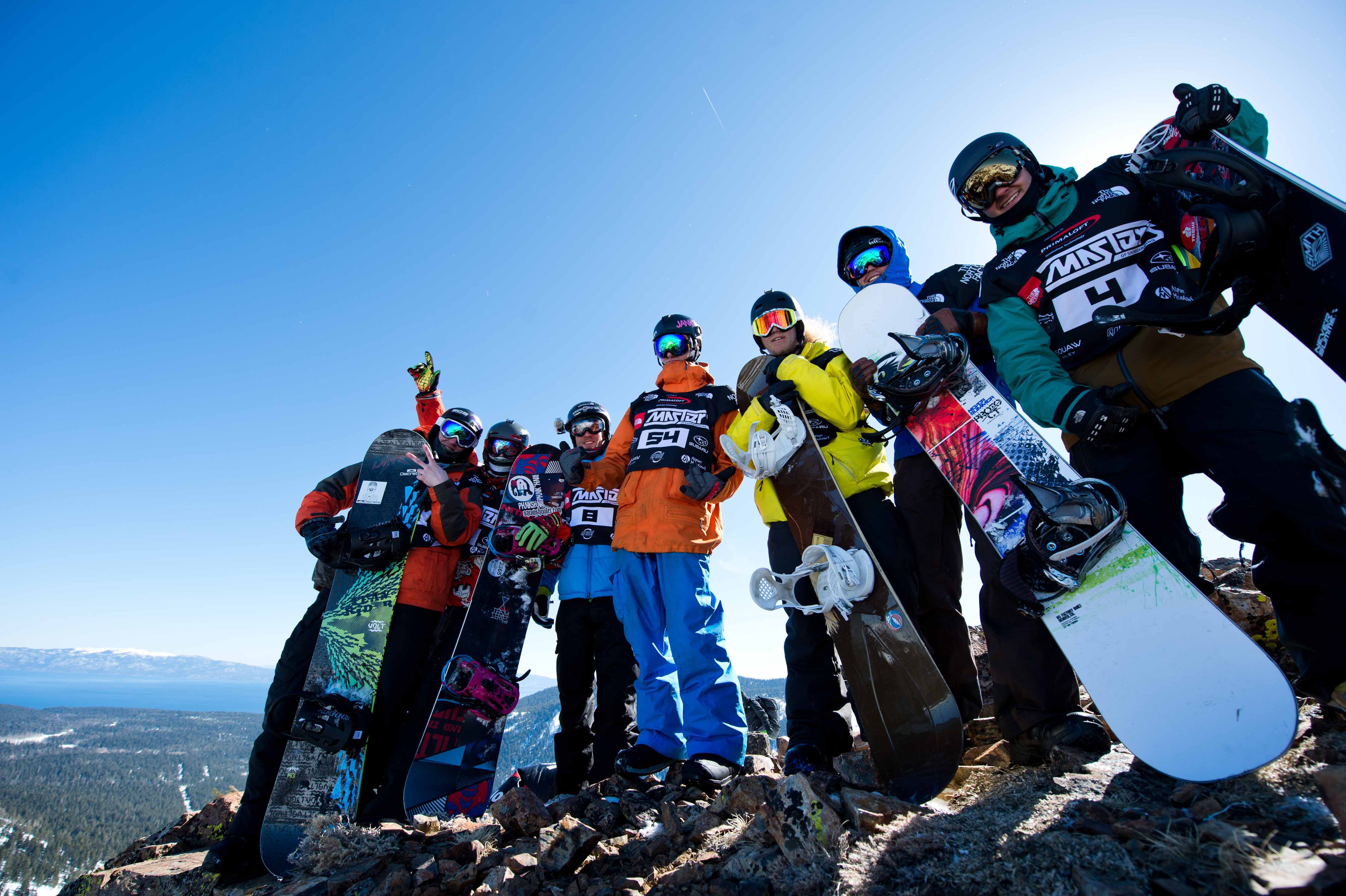 TNF Masters of snowboarding event at Alpine Meadows