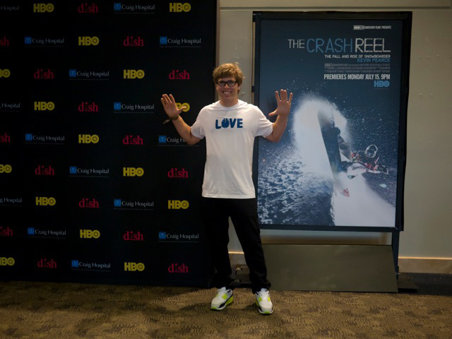 Kevin Pearce at the Denver premiere of "The Crash Reel". Photo: Susie Floros