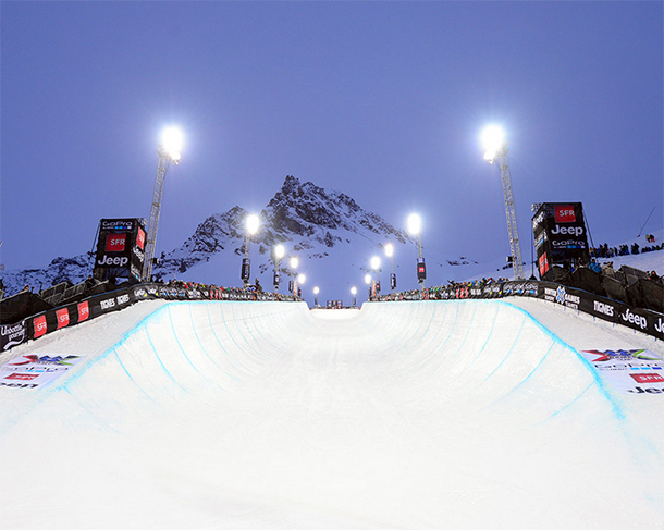 The 2013 Tignes X Games pipe | Photo by Phil Ellsworth / ESPN Images