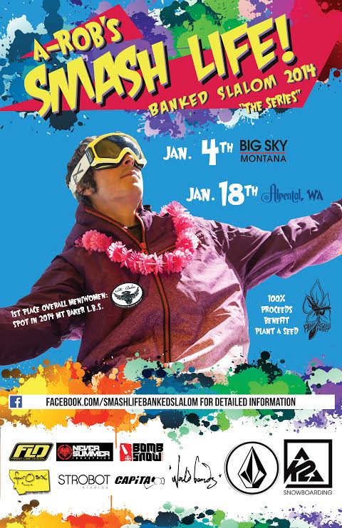 a-rob's smash life banked slalom 2014 poster