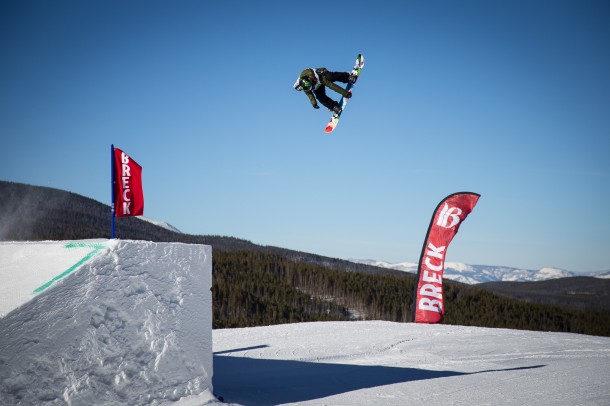 Jamie Anderson, earning her spot on top of the podium | P: Zach Hooper