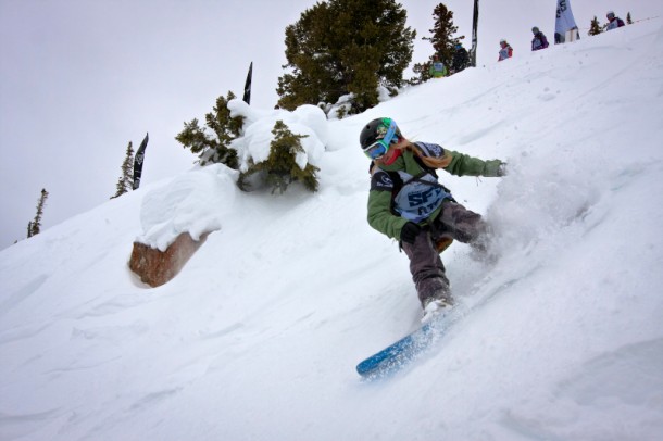 Casey Lucas, ripping her way into 2nd place in Crested Butte, CO | P: FWT