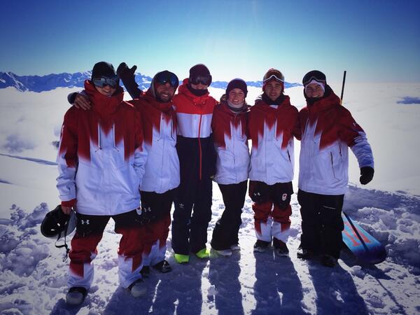 It's amazing in Russia! On top of the world right now. Pow laps with the Canadian team! #Sochi2014 #olympics @TeamGB