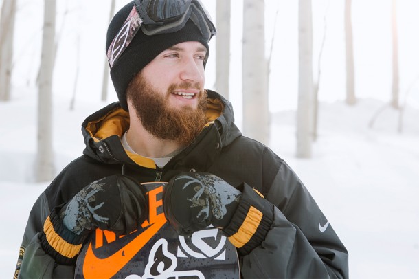 Scotty Lago shows off his signature Harlan gloves