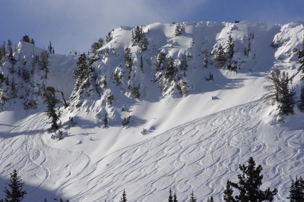 An example of the extensive, exceptional terrain offered up at Snowbird | P: Mike Hardaker