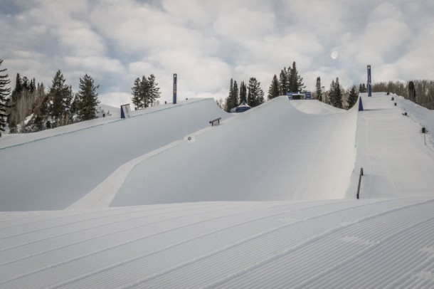 The Venue on the second day of practice at Red Bull Double Pipe, in Aspen, CO, USA on 20 March 2014