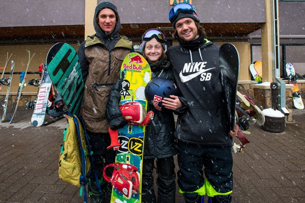 Red Bull Athletes TK, Red Gerard and Louie Vito at Loveland to support the Wings For Life World Run. | Photo: Red Bull