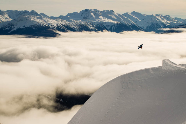 Snowboard shoot in Brandywine Valley, Whistler, BC, Canada