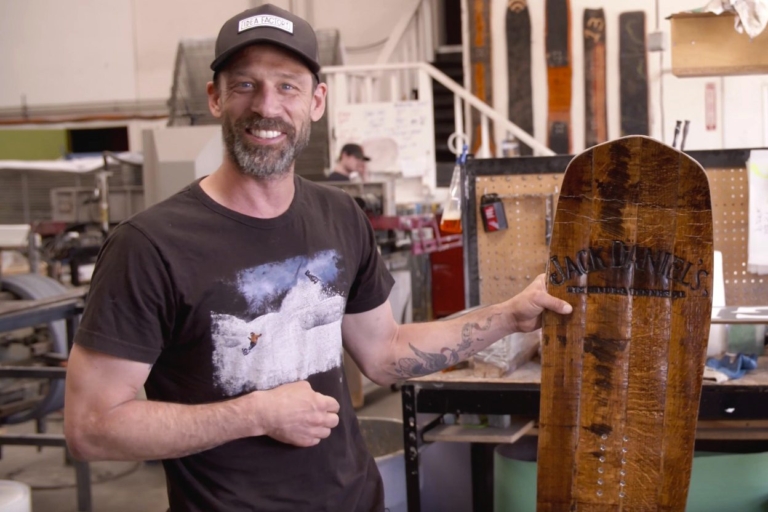 Signal Snowboards builds a Jack Daniels snowboard