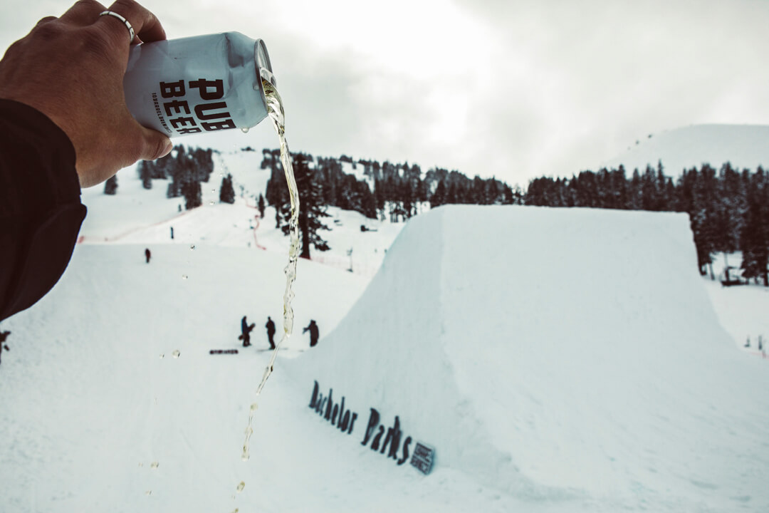 Hella Big Air snowboarding Mt. Bachelor 10 Barrel Brewing Bend Oregon