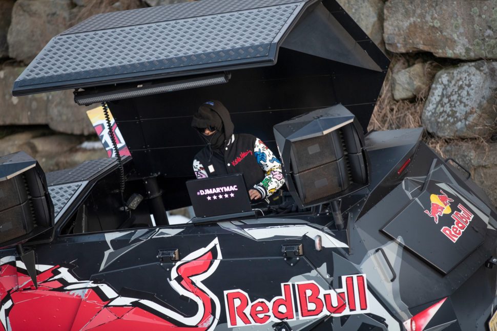 Red Bull DJ at BTBounds Women's Snowboard Camp at Mountain Creek