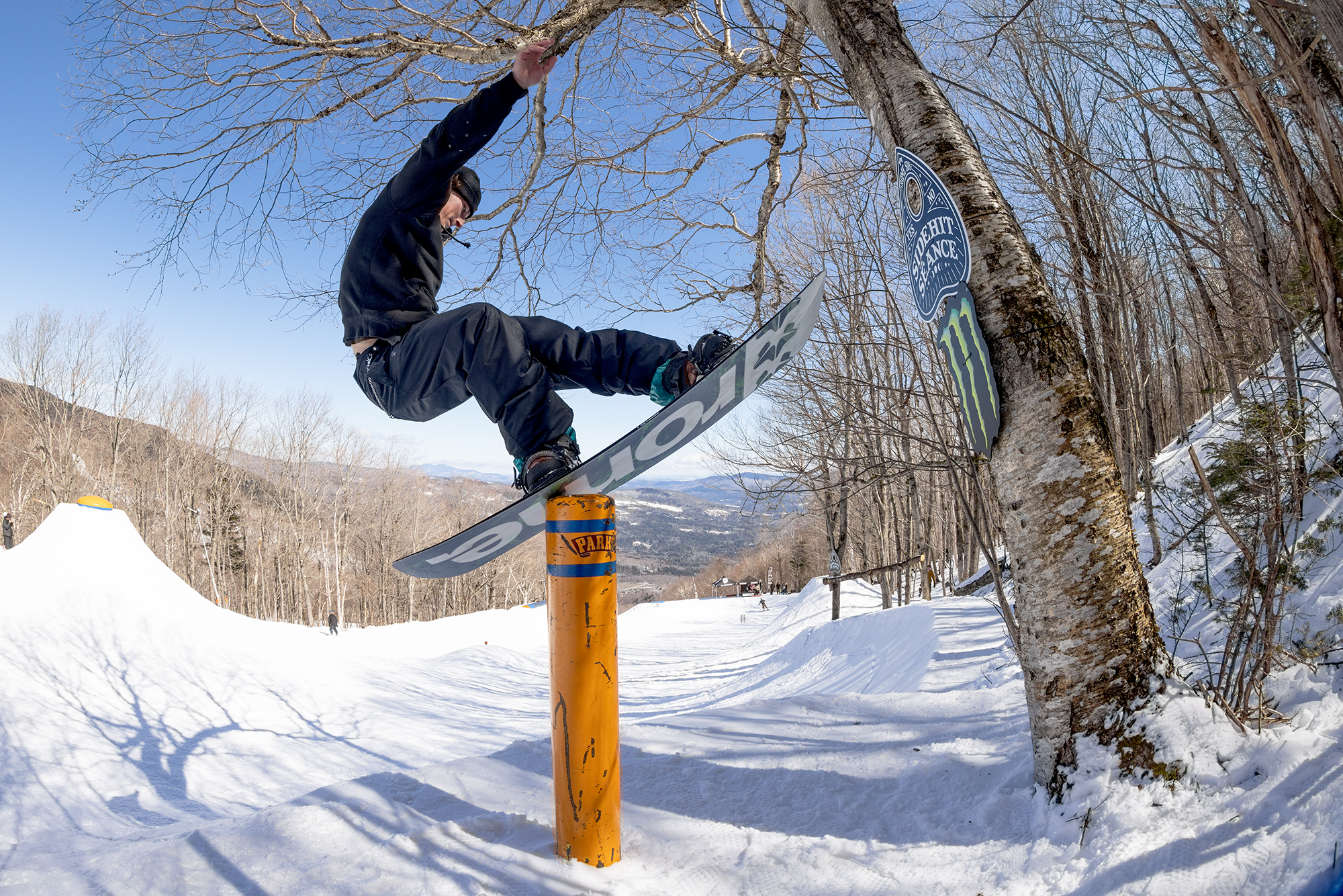 Casey Savage snowboarding