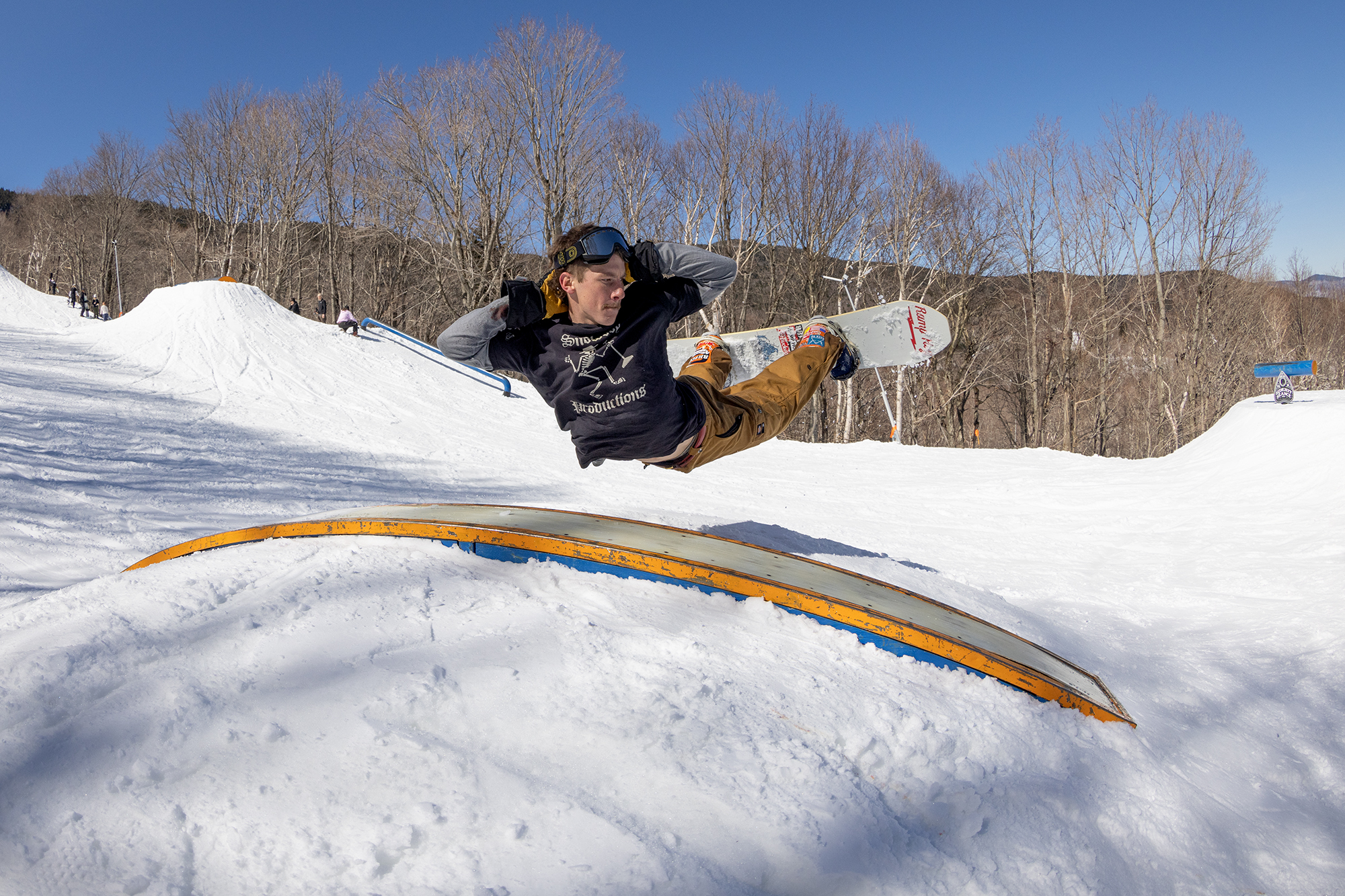 Timmy Sullivan snowboarding
