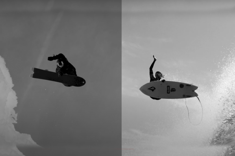 surf snowboarding edit salomon victor daviet and William Aliotti