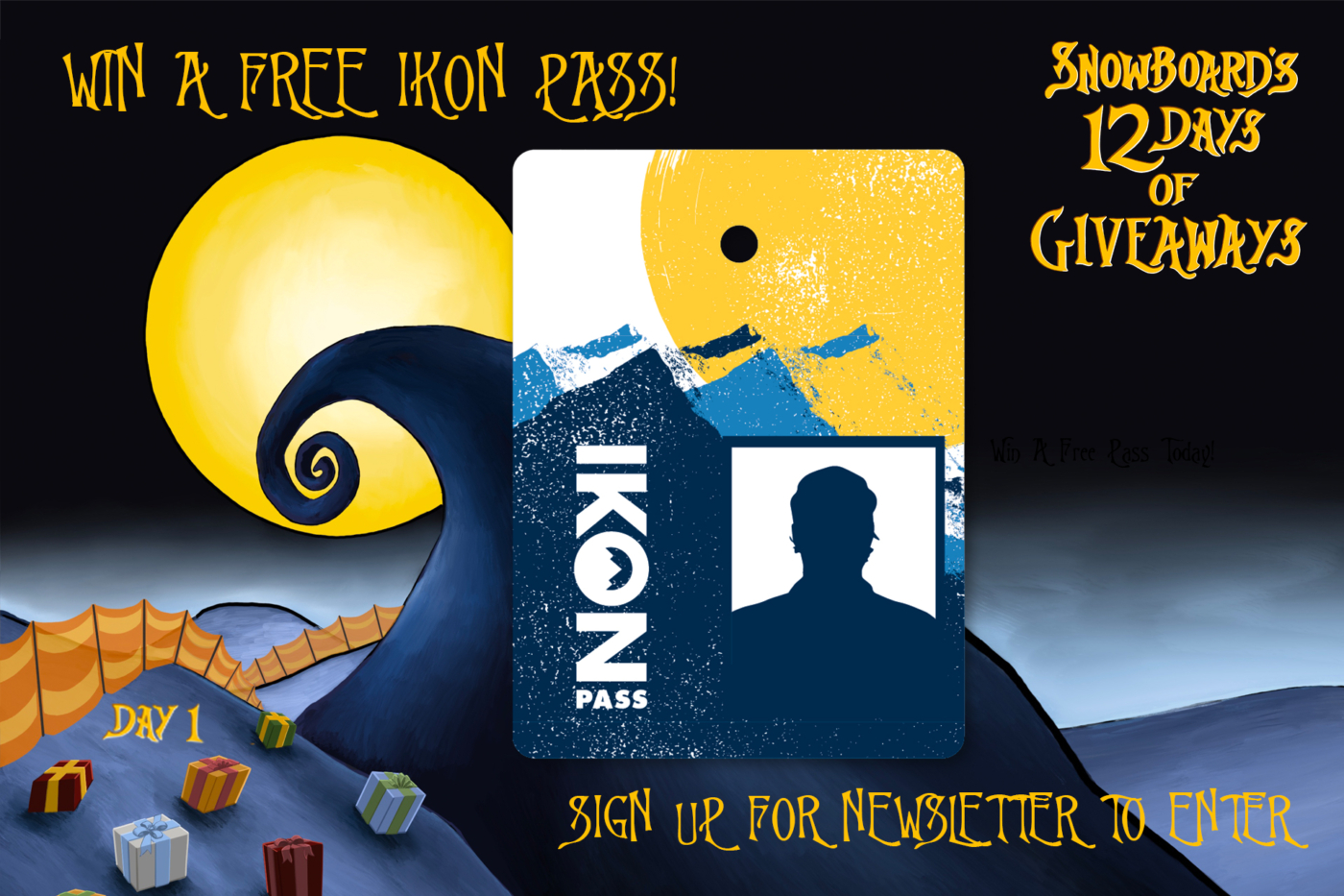 The 12 days of giveaways are here! Snowboard Magazine