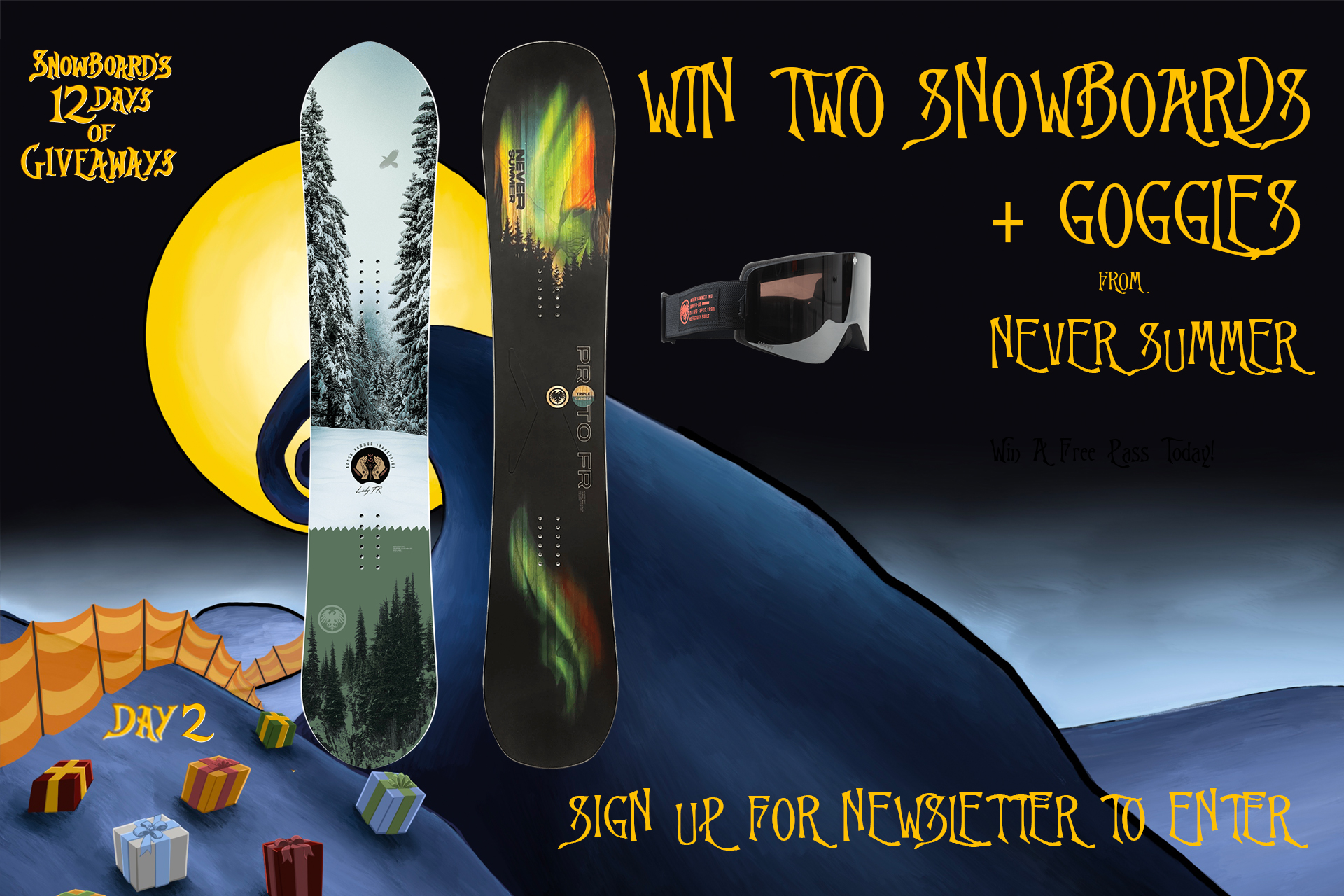 12 Days of Giveaways: Day 2 – Never Summer – Snowboard Magazine